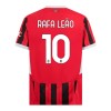 Conjunto (Camiseta+Pantalón Corto) AC Milan Rafael Leao 10 Primera Equipación 2024-25 - Niño